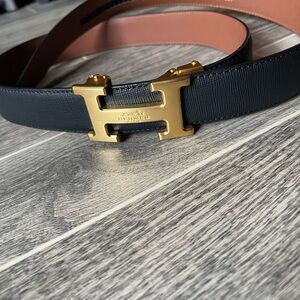 Black and Gold Men's Belt